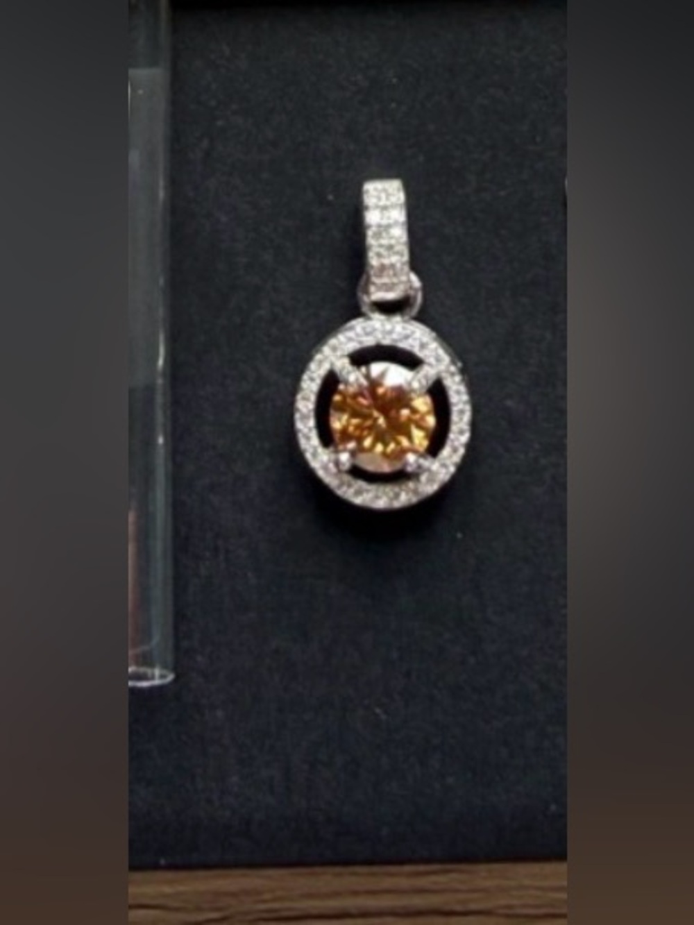 *NEW* .8CT GRA Moissanite 6.0mm Round Brilliant Pendant